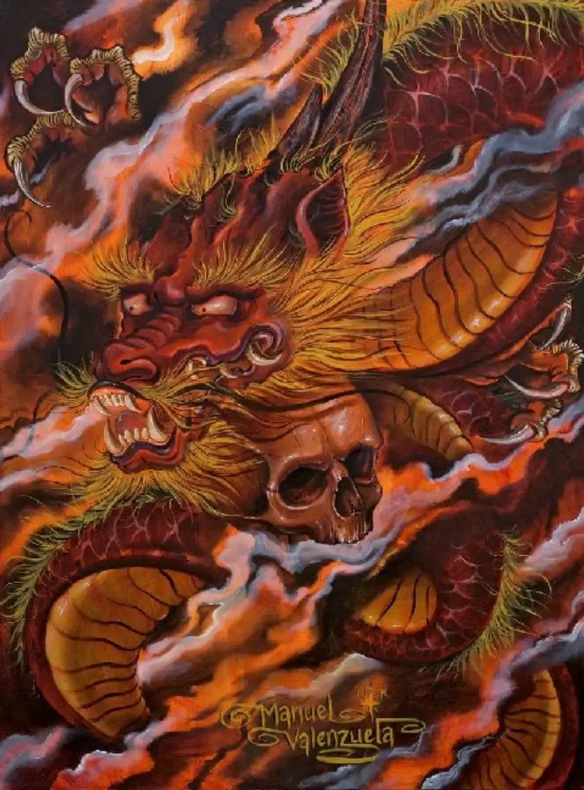 Black Market Art Company Dragons Descent Print - Black Market Art Company - Flyclothing LLC