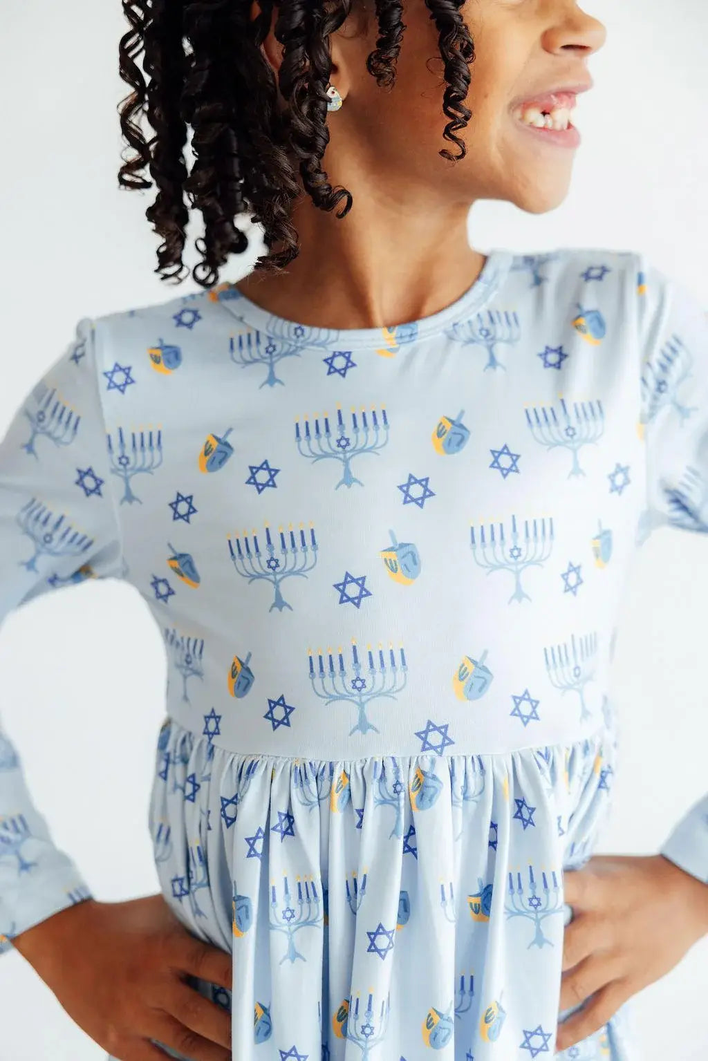 Dreidel Darling L/S Pocket Twirl Dress - Mila & Rose ® - Flyclothing LLC