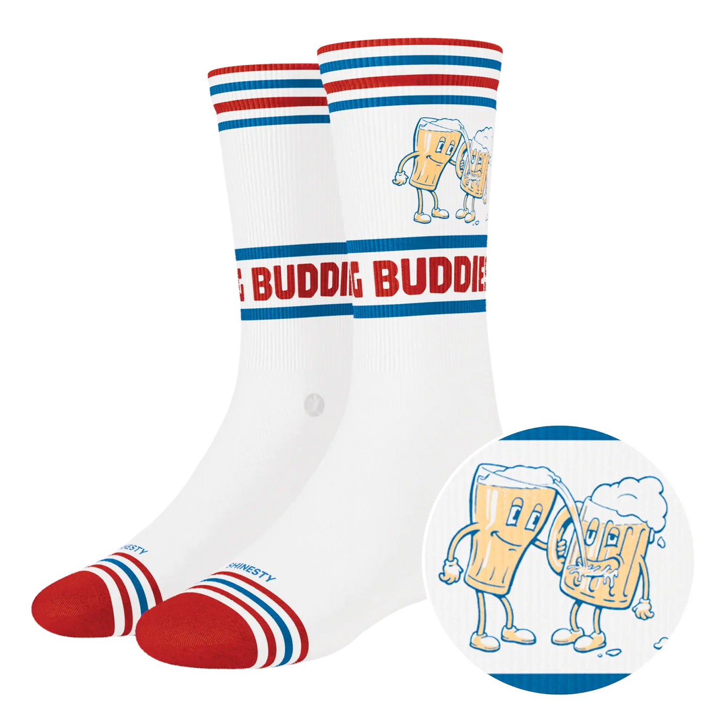 The Drinking Buddies | Beer Heel Hammock™ Crew Socks - Shinesty - Flyclothing LLC
