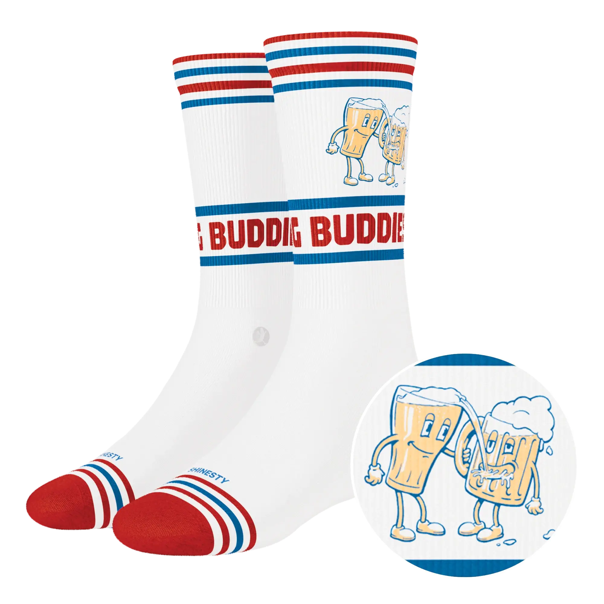 The Drinking Buddies | Beer Heel Hammock™ Crew Socks - Shinesty - Flyclothing LLC