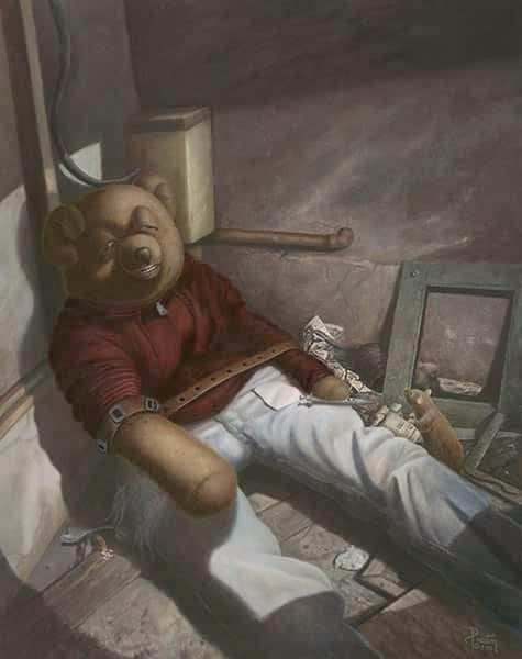 Black Market Art Company Drug Addict Teddy II Print - Black Market Art Company - Flyclothing LLC