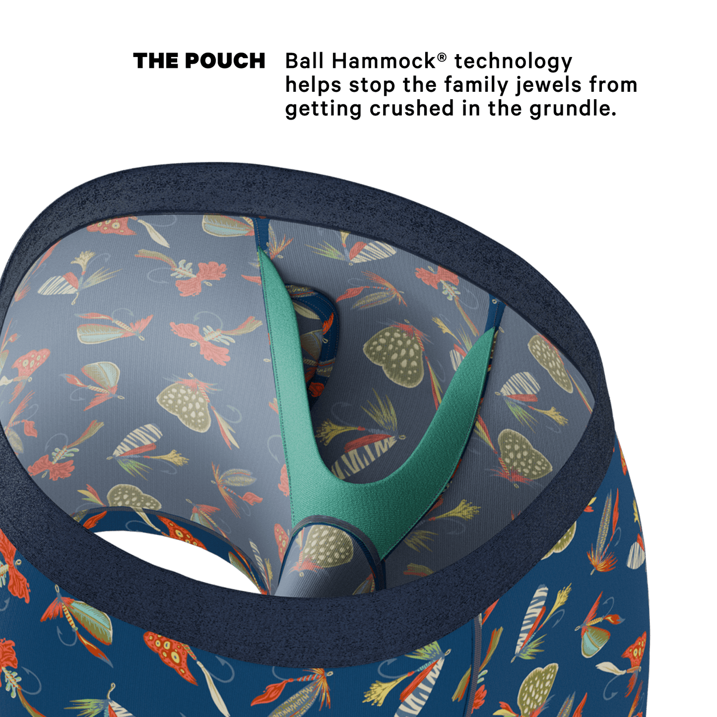 The Dry Fly | Fly Fishing Ball Hammock® Pouch Underwear With Fly - Shinesty - Flyclothing LLC