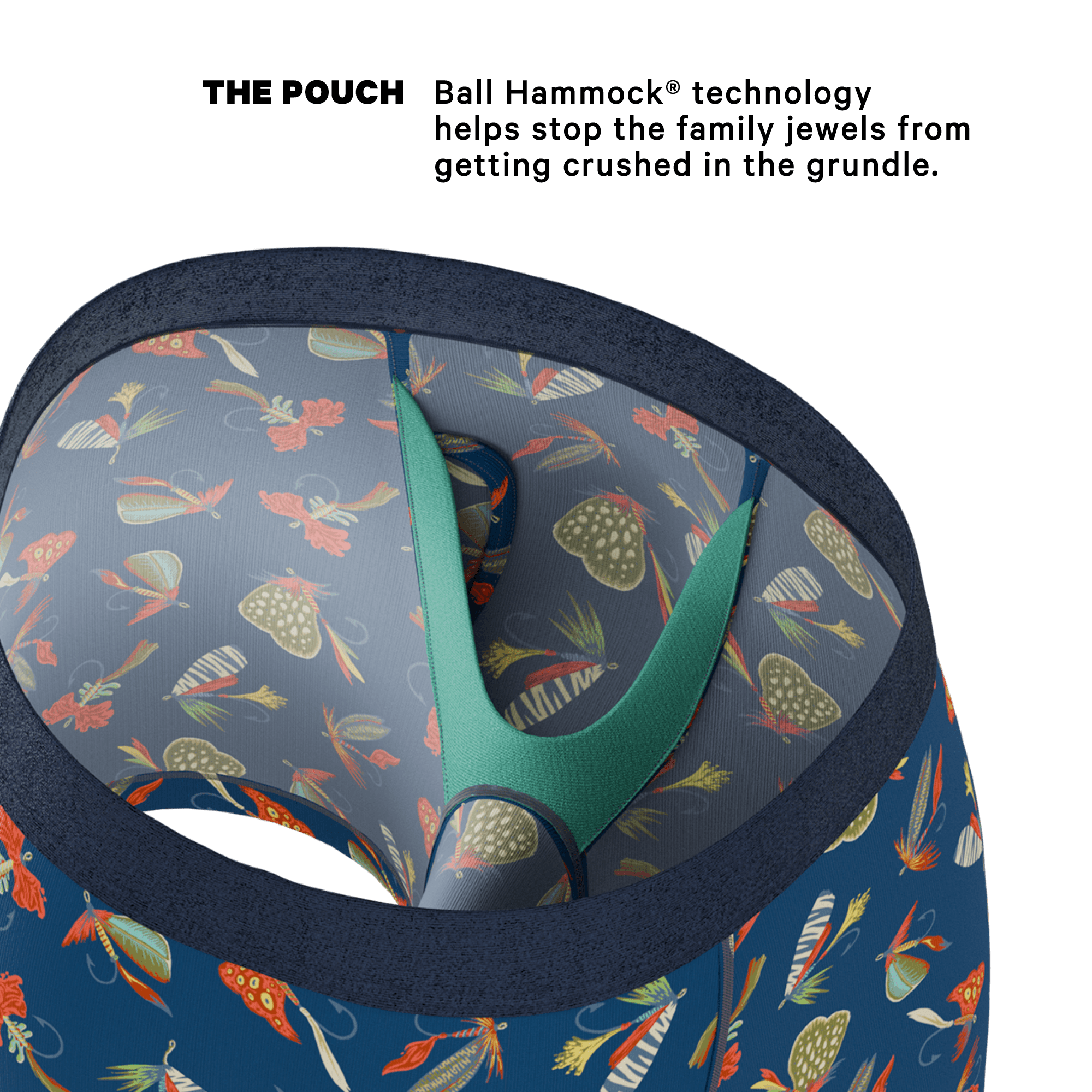 The Dry Fly | Fly Fishing Ball Hammock® Pouch Underwear With Fly - Shinesty - Flyclothing LLC