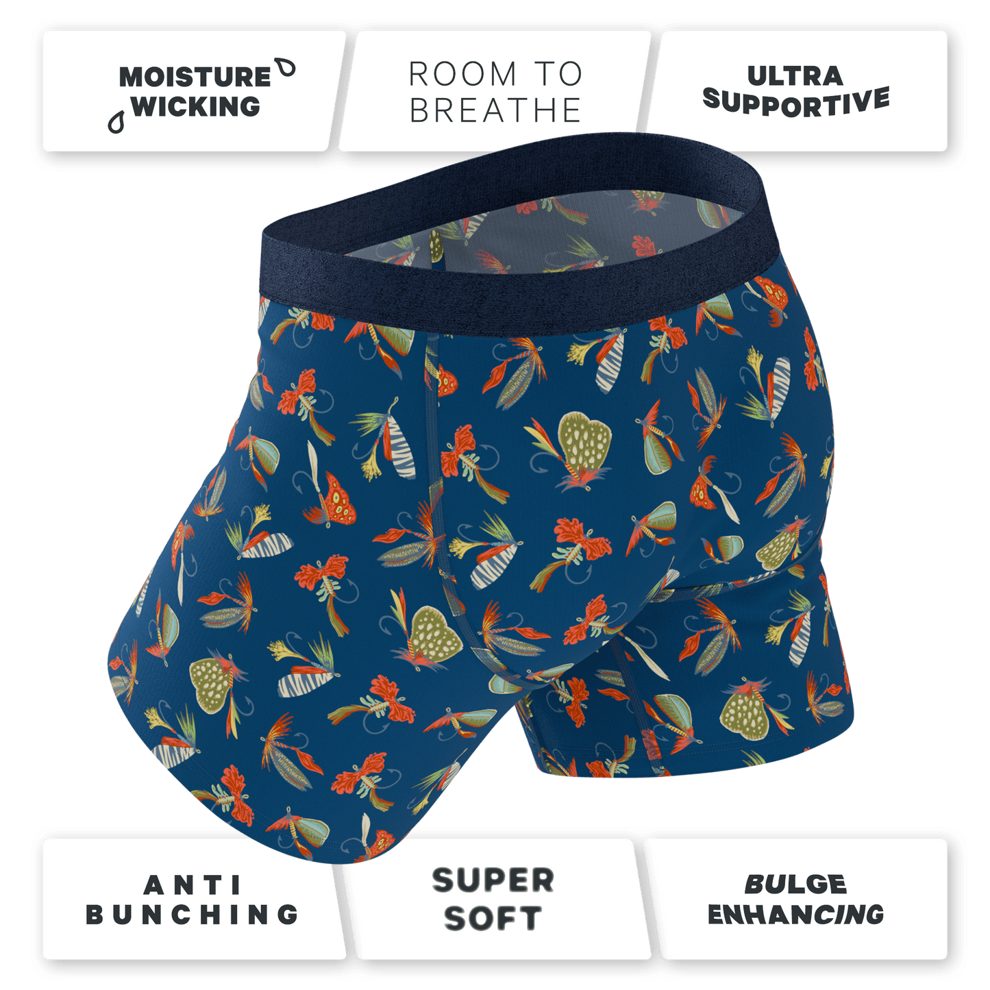 The Dry Fly | Fly Fishing Ball Hammock® Pouch Underwear With Fly - Shinesty - Flyclothing LLC