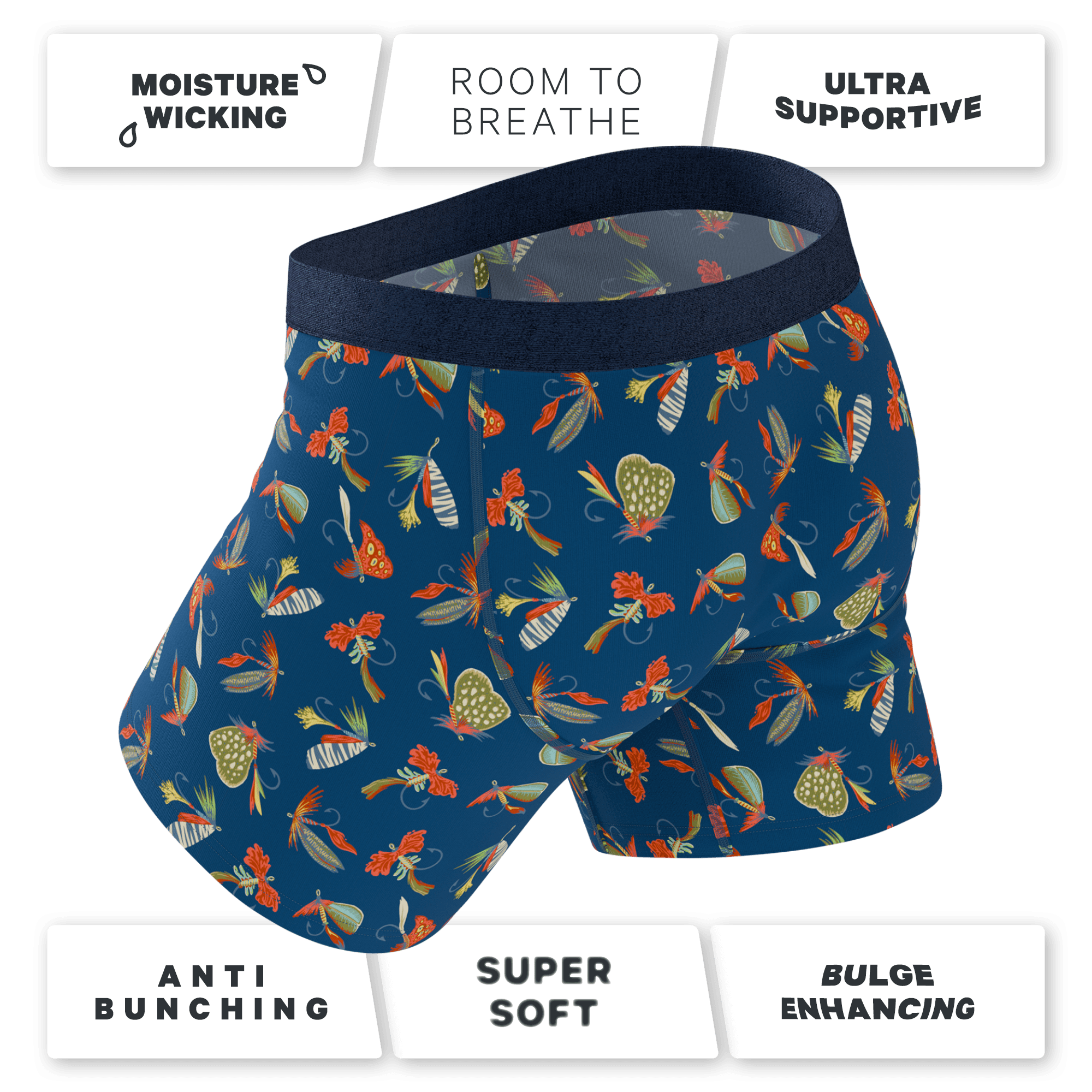 The Dry Fly | Fly Fishing Ball Hammock® Pouch Underwear With Fly - Shinesty - Flyclothing LLC
