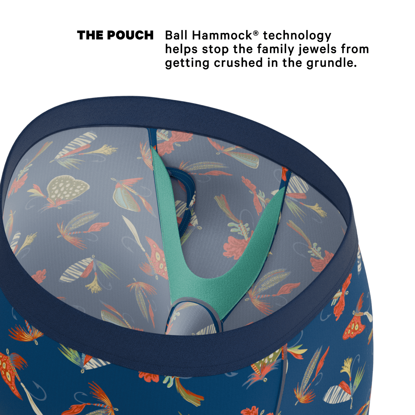 The Dry Fly | Fly Fishing Long Leg Ball Hammock® Pouch Underwear With Fly - Shinesty - Flyclothing LLC