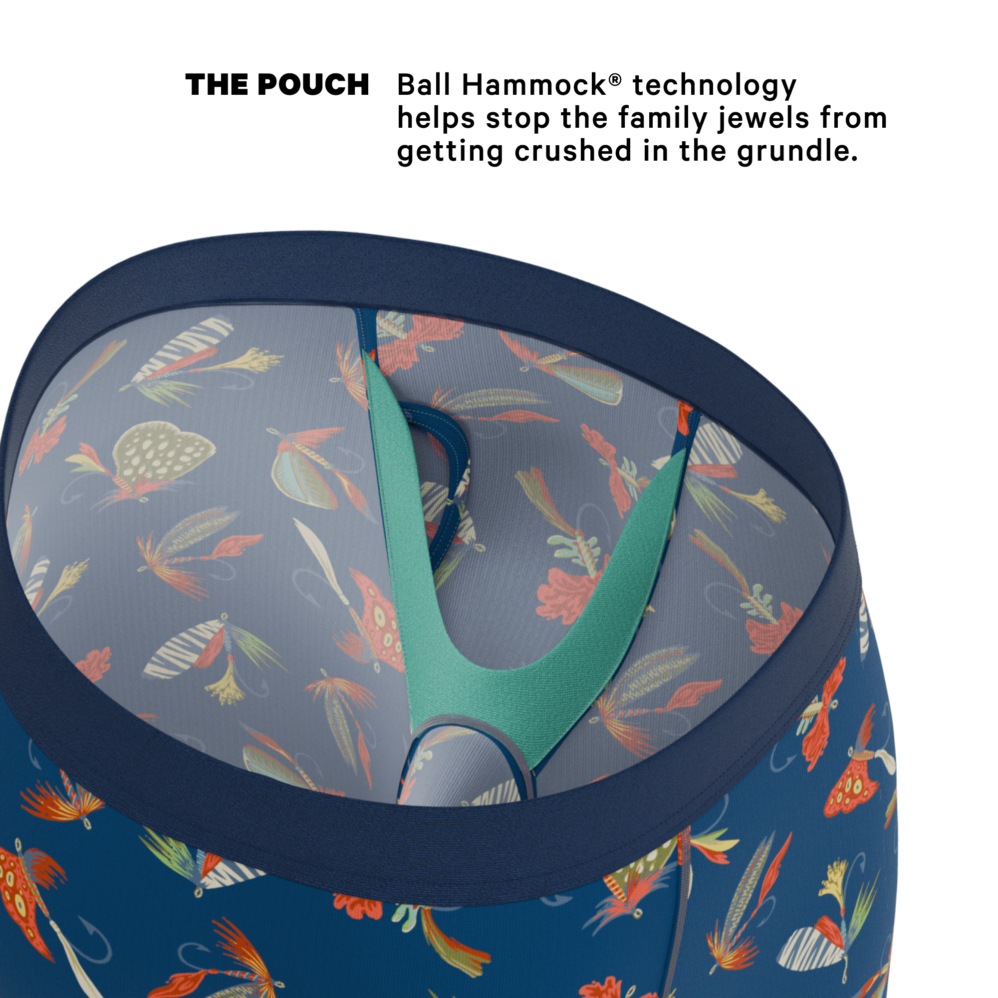 The Dry Fly | Fly Fishing Long Leg Ball Hammock® Pouch Underwear With Fly - Shinesty - Flyclothing LLC