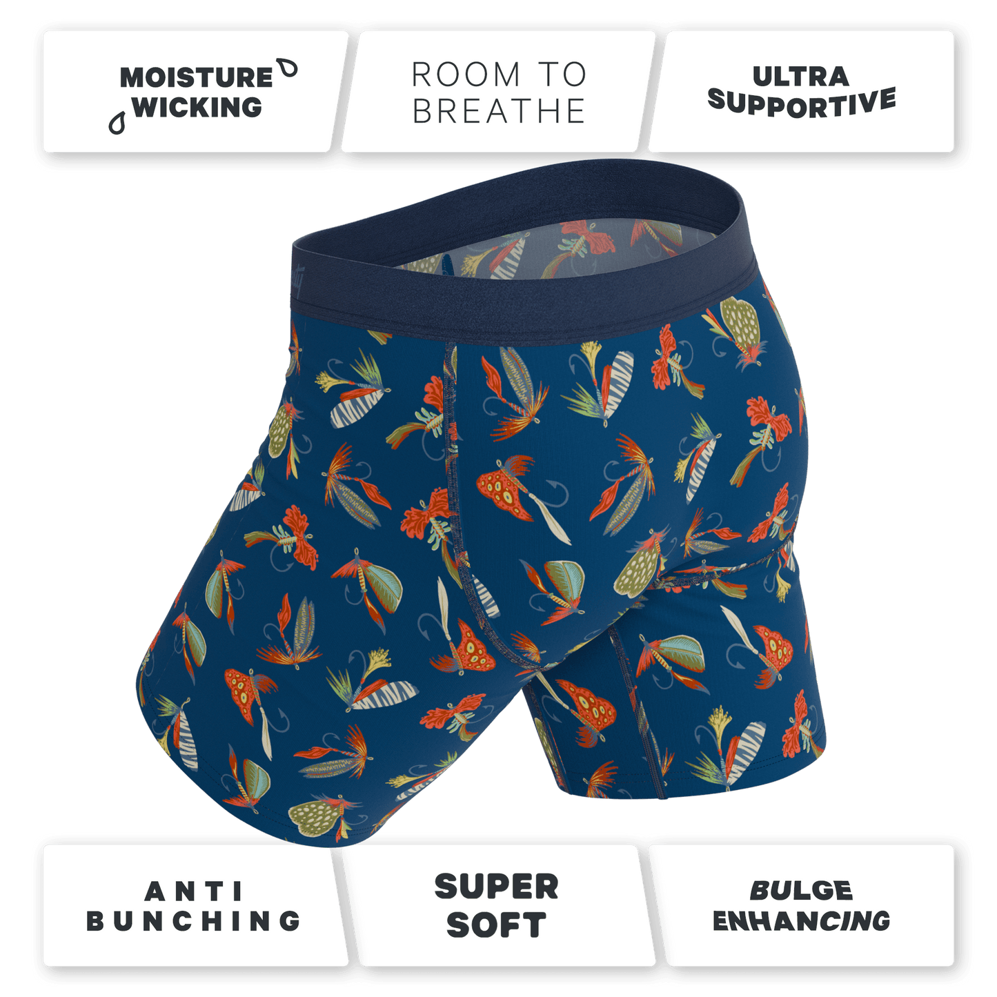 The Dry Fly | Fly Fishing Long Leg Ball Hammock® Pouch Underwear With Fly - Shinesty - Flyclothing LLC