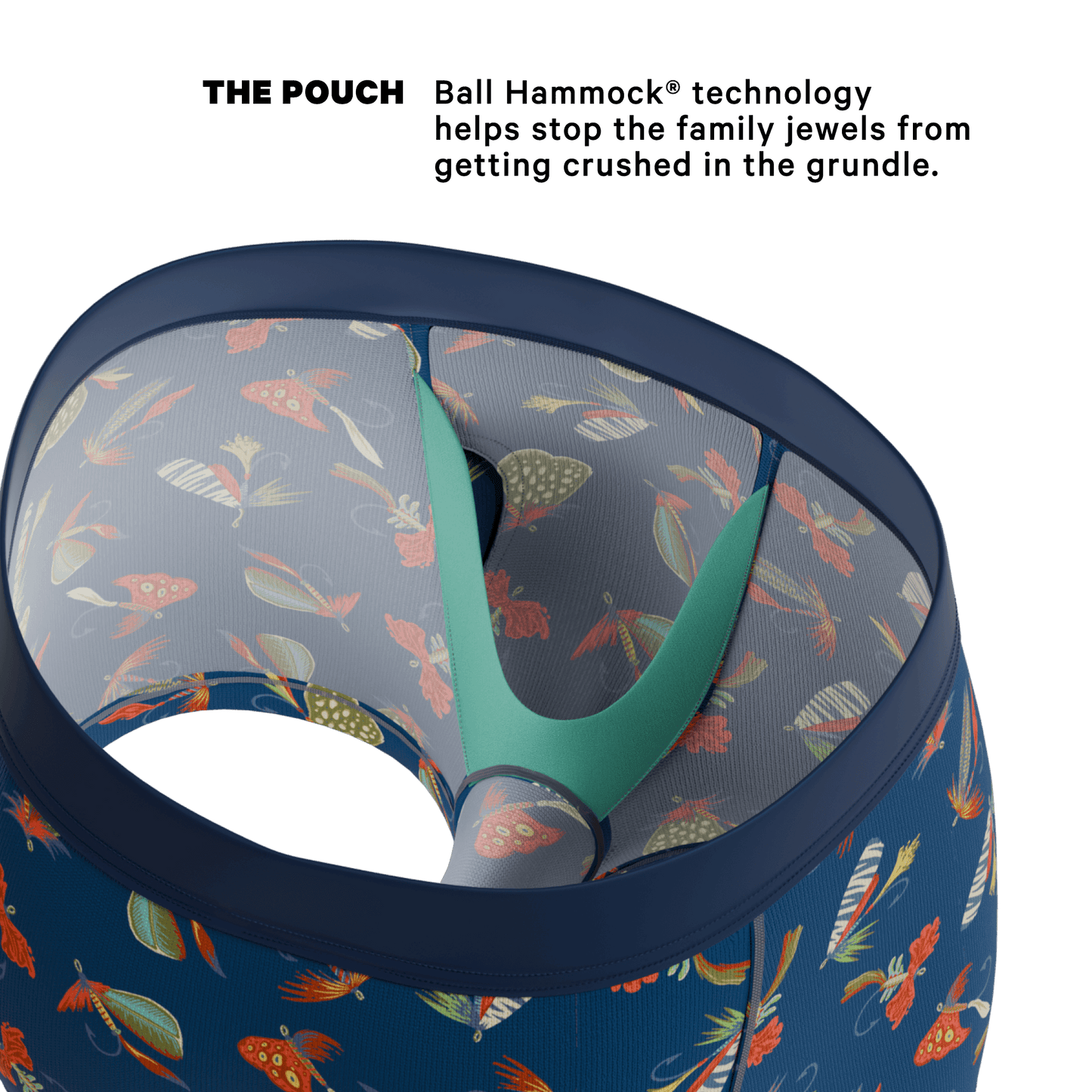 The Dry Fly | Fly Fishing Ball Hammock® Pouch Trunks Underwear - Shinesty - Flyclothing LLC