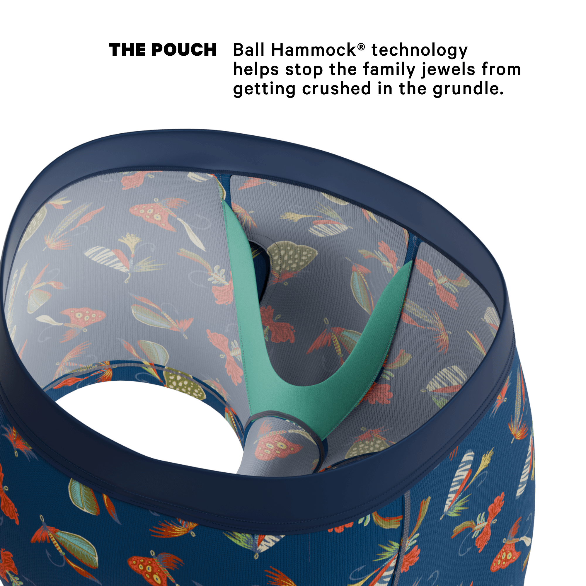 The Dry Fly | Fly Fishing Ball Hammock® Pouch Trunks Underwear - Shinesty - Flyclothing LLC
