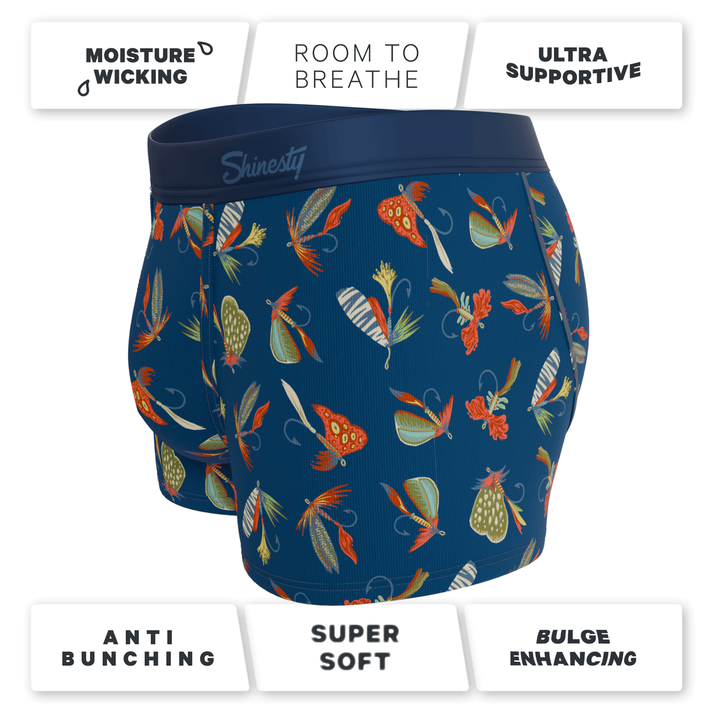 The Dry Fly | Fly Fishing Ball Hammock® Pouch Trunks Underwear - Shinesty - Flyclothing LLC