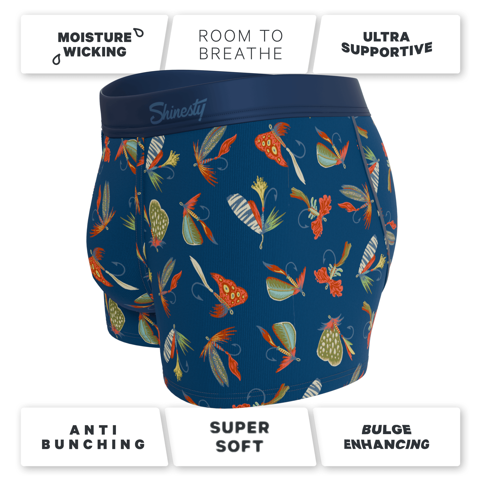 The Dry Fly | Fly Fishing Ball Hammock® Pouch Trunks Underwear - Shinesty - Flyclothing LLC