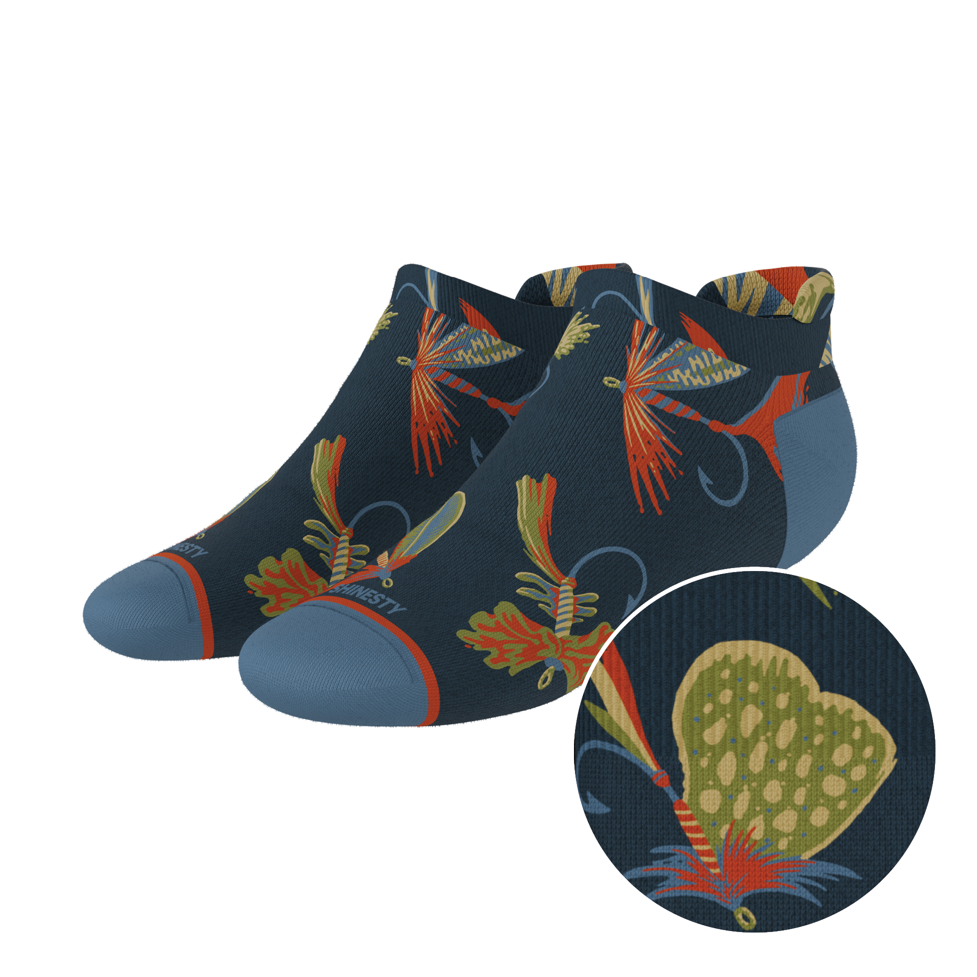 The Dry Fly | Fly Fishing Heel Hammock™ Ankle Socks