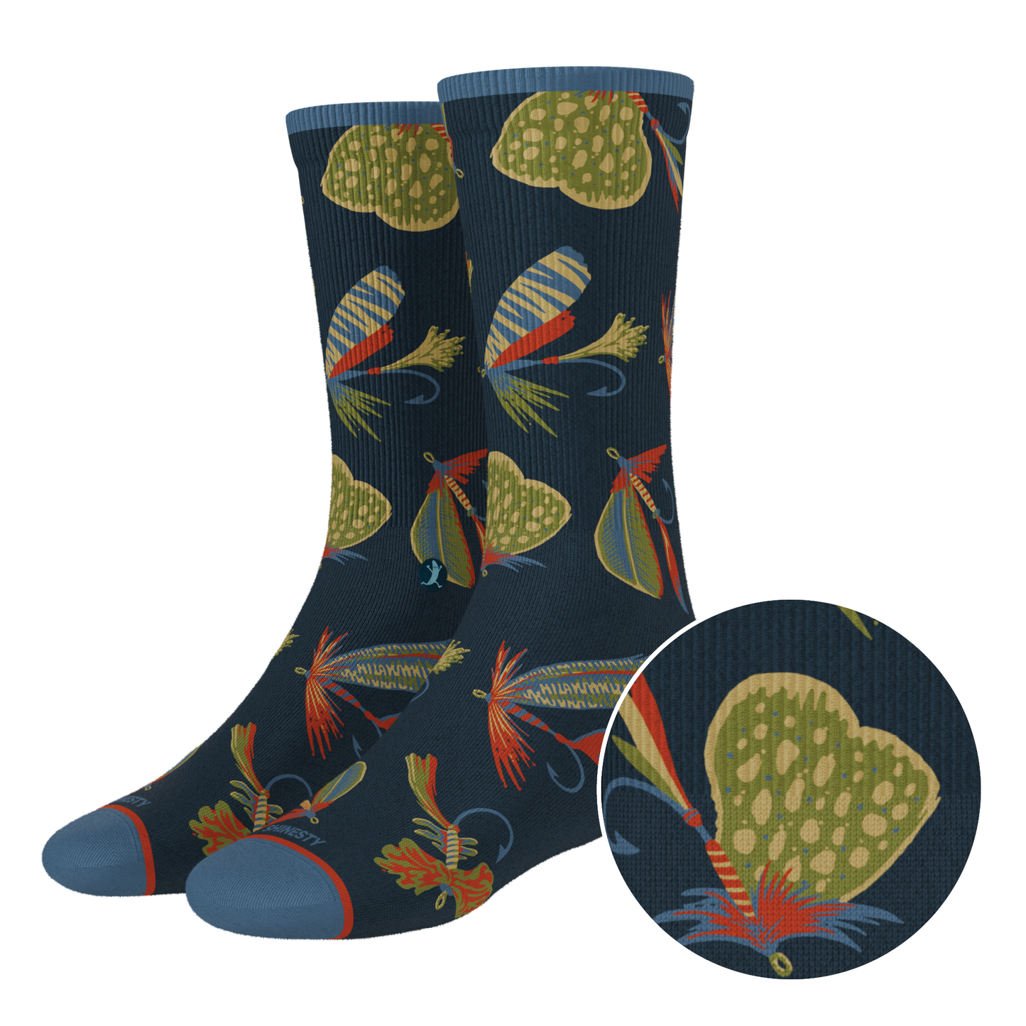 The Dry Fly | Fly Fishing Heel Hammock™ Crew Socks