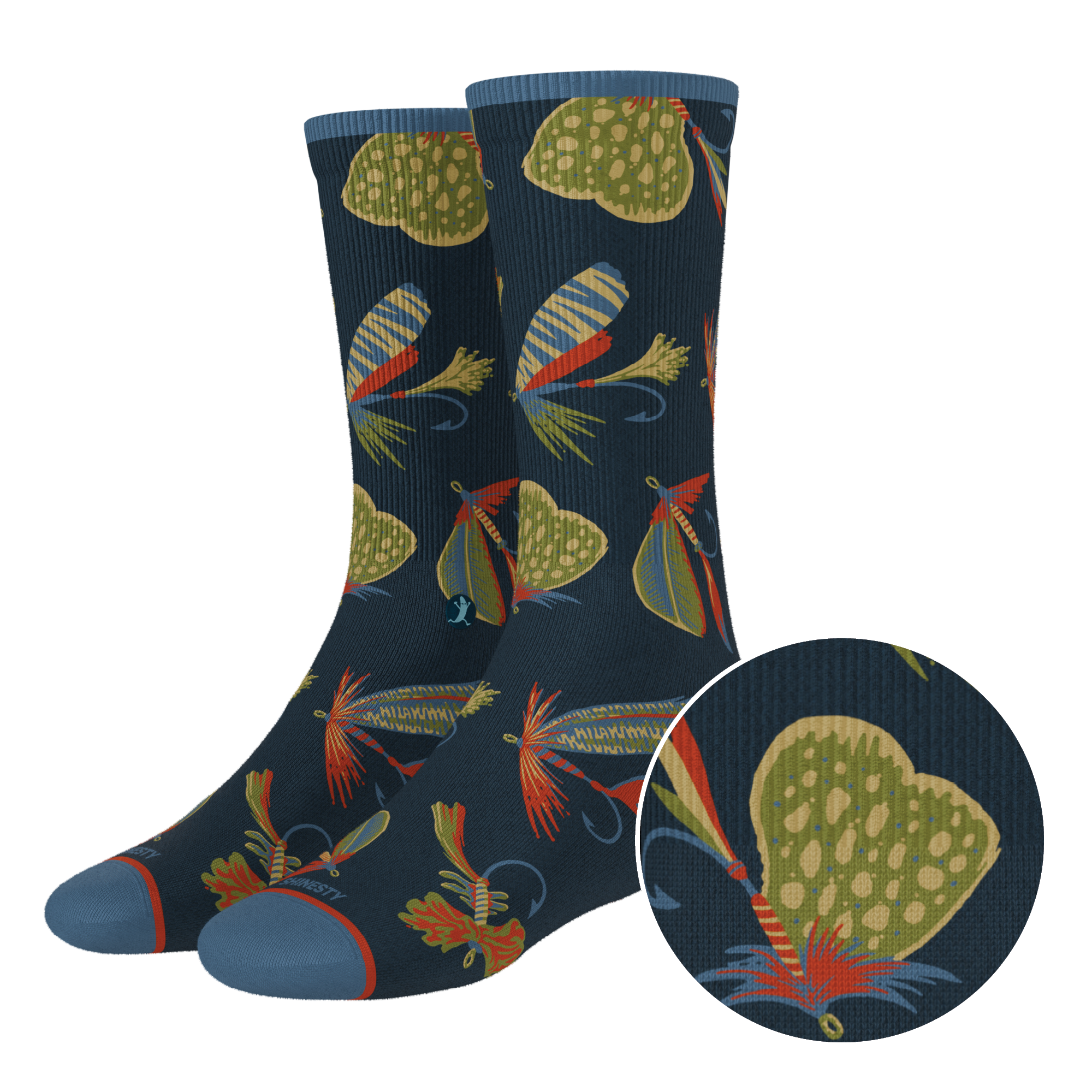 The Dry Fly | Fly Fishing Heel Hammock™ Crew Socks