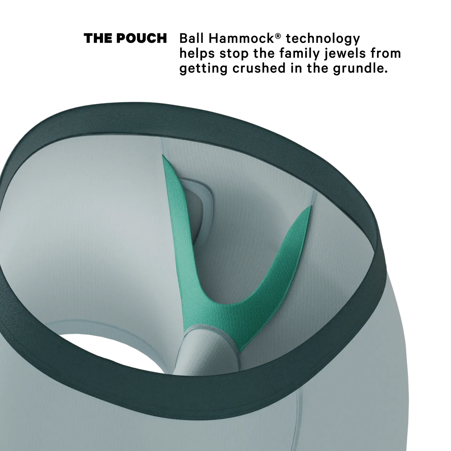 The Dry Ice | Muted Steel Blue Ball Hammock® Pouch Underwear With Fly - Shinesty - Flyclothing LLC