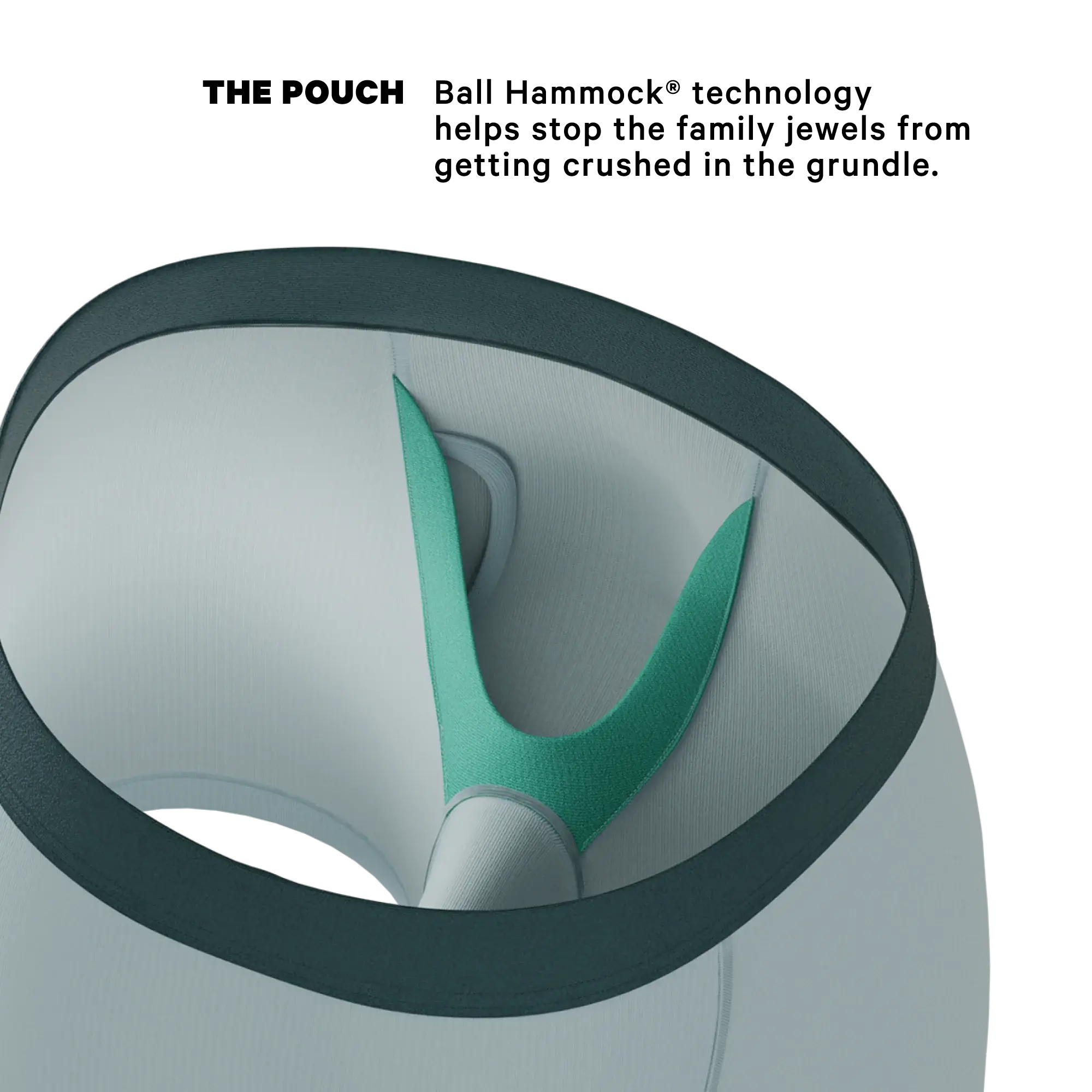 The Dry Ice | Muted Steel Blue Ball Hammock® Pouch Underwear With Fly - Shinesty - Flyclothing LLC