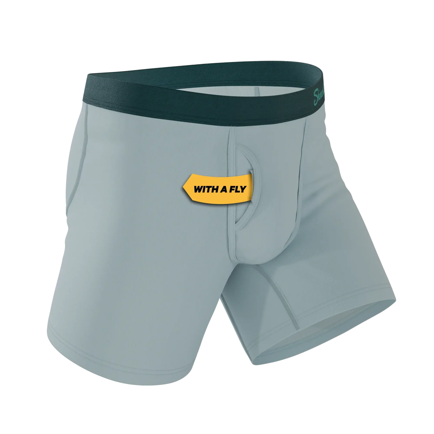 The Dry Ice | Muted Steel Blue Ball Hammock® Pouch Underwear With Fly - Shinesty - Flyclothing LLC