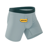 The Dry Ice | Muted Steel Blue Ball Hammock® Pouch Underwear With Fly - Shinesty - Flyclothing LLC
