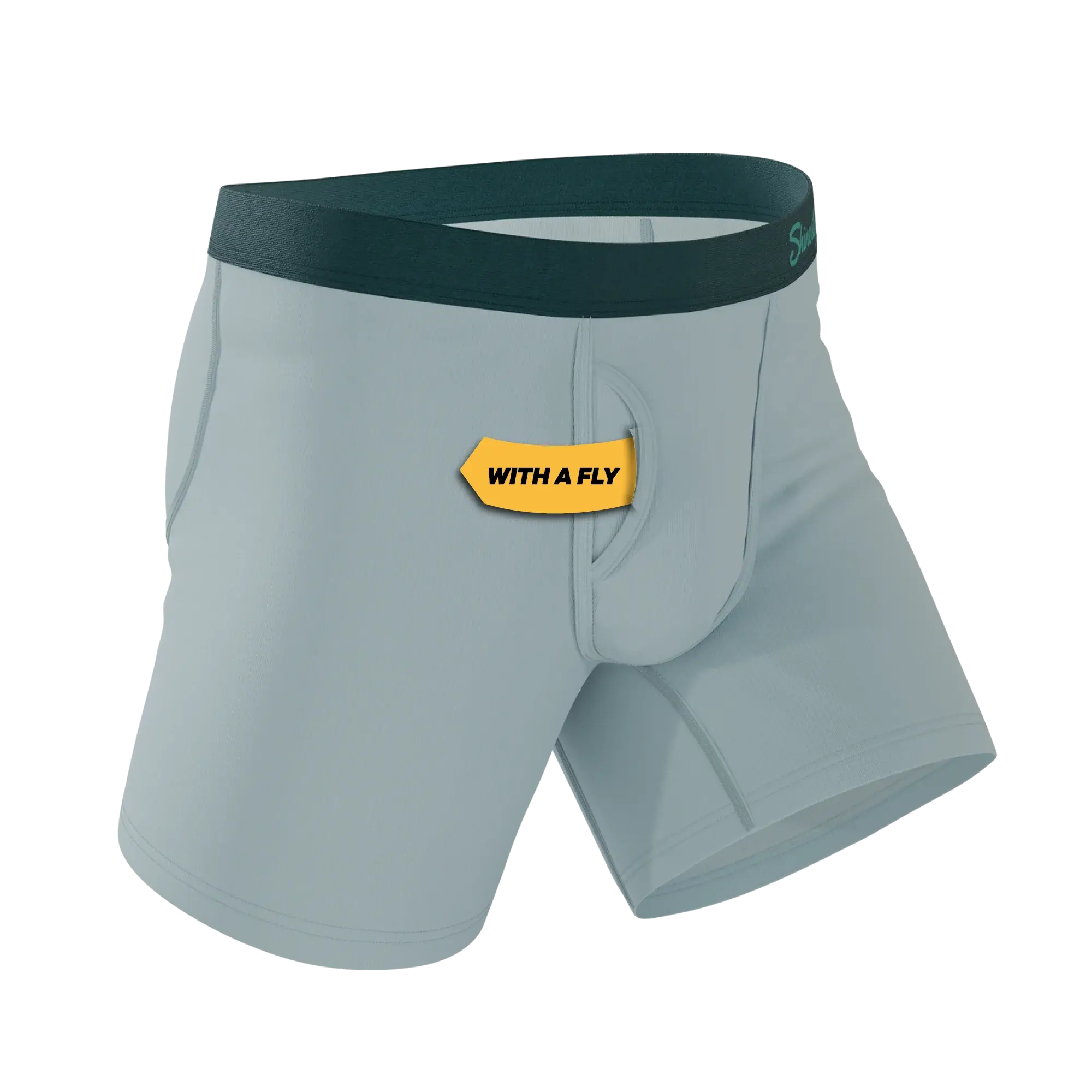 The Dry Ice | Muted Steel Blue Ball Hammock® Pouch Underwear With Fly - Shinesty - Flyclothing LLC