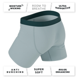 The Dry Ice | Muted Steel Blue Ball Hammock® Pouch Underwear - Shinesty - Flyclothing LLC