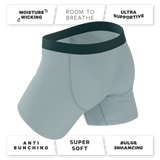 The Dry Ice | Muted Steel Blue Ball Hammock® Pouch Underwear With Fly - Shinesty - Flyclothing LLC