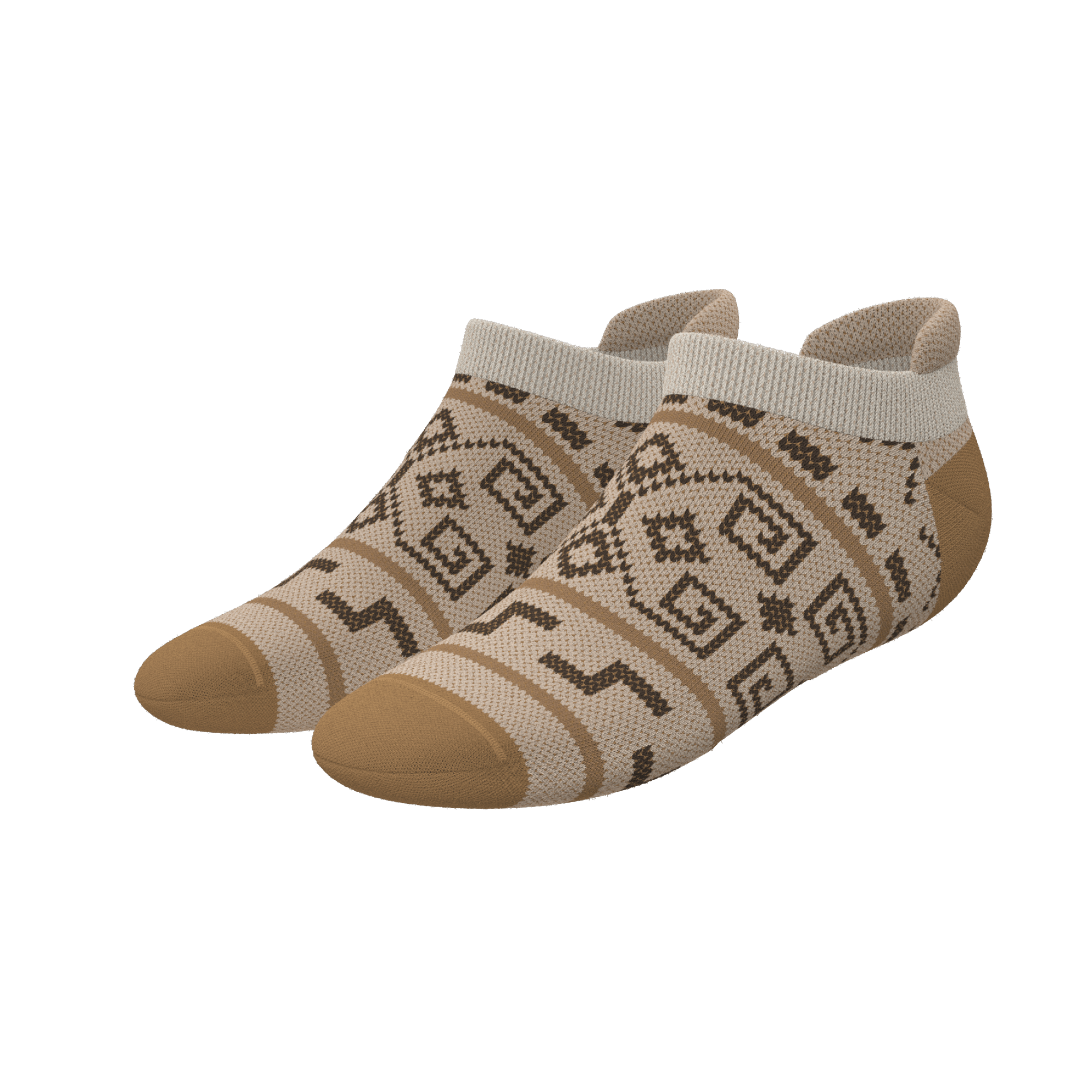 The Dude Abides | Aztec Sweater Heel Hammock™ Ankle Socks - Shinesty