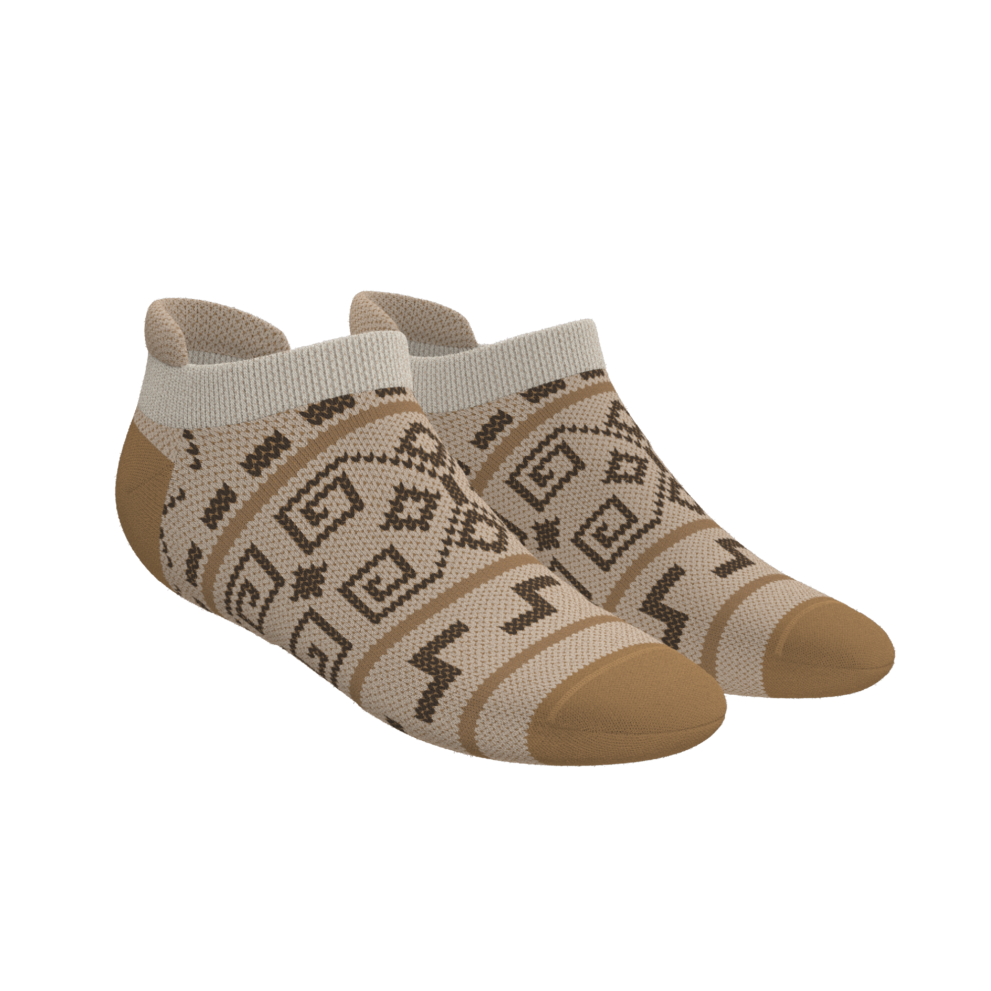 The Dude Abides | Aztec Sweater Heel Hammock™ Ankle Socks - Shinesty