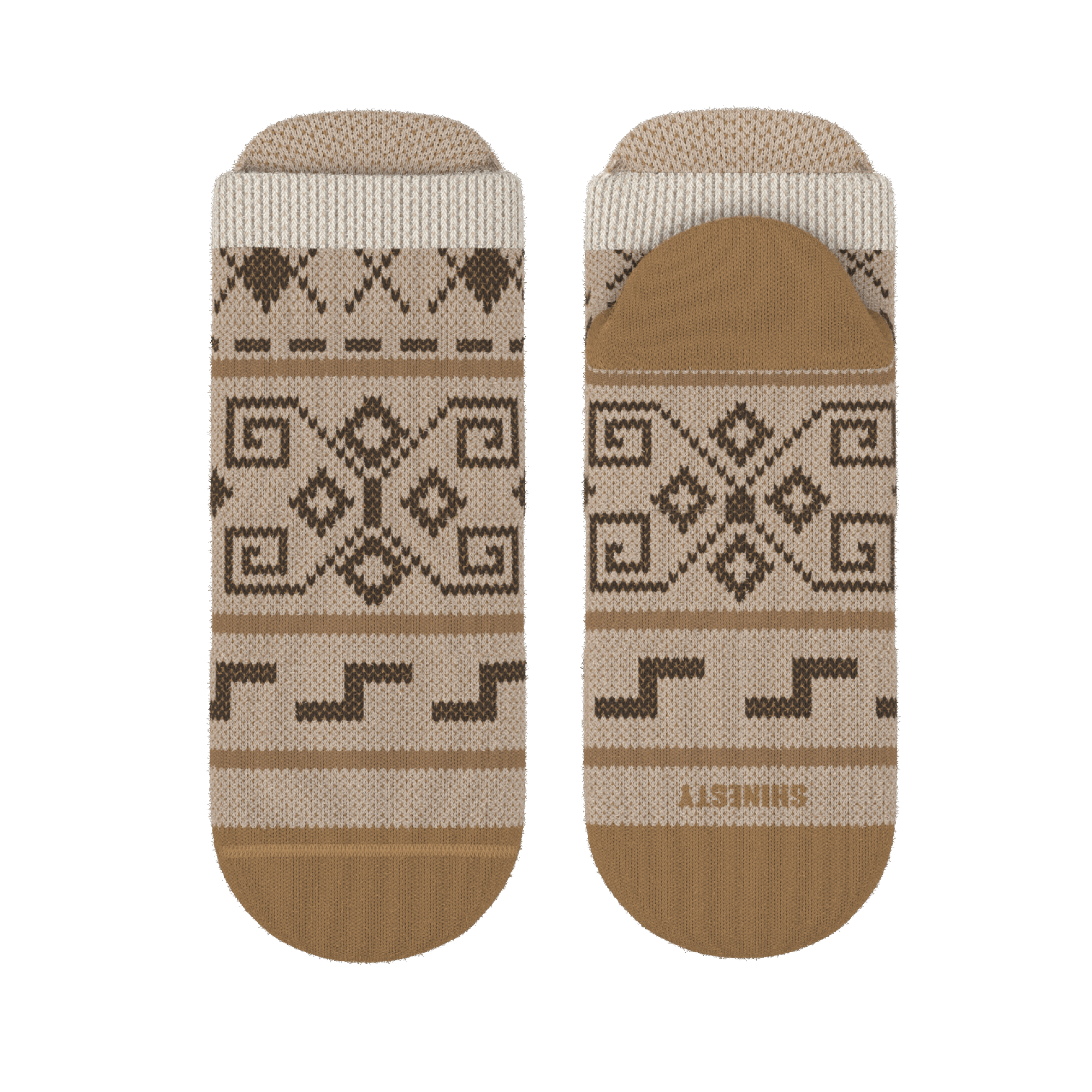 The Dude Abides | Aztec Sweater Heel Hammock™ Ankle Socks - Shinesty
