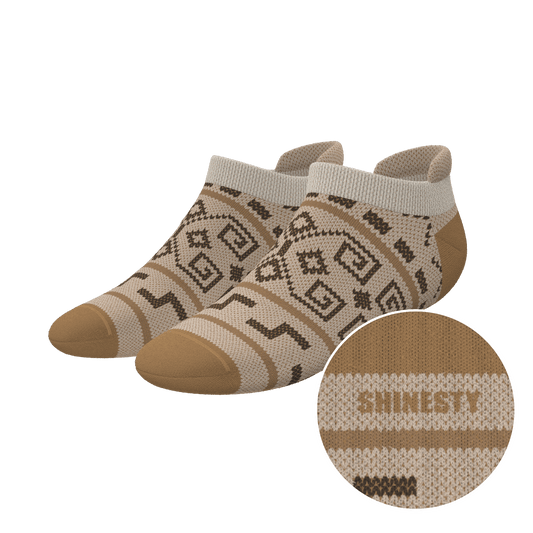 The Dude Abides | Aztec Sweater Heel Hammock™ Ankle Socks - Shinesty