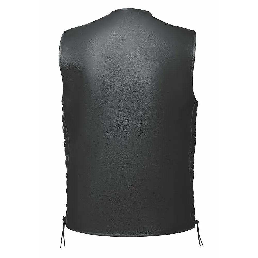 Durango - Mens Ultra Leather Vest - Unik Just for Bikers - Flyclothing LLC
