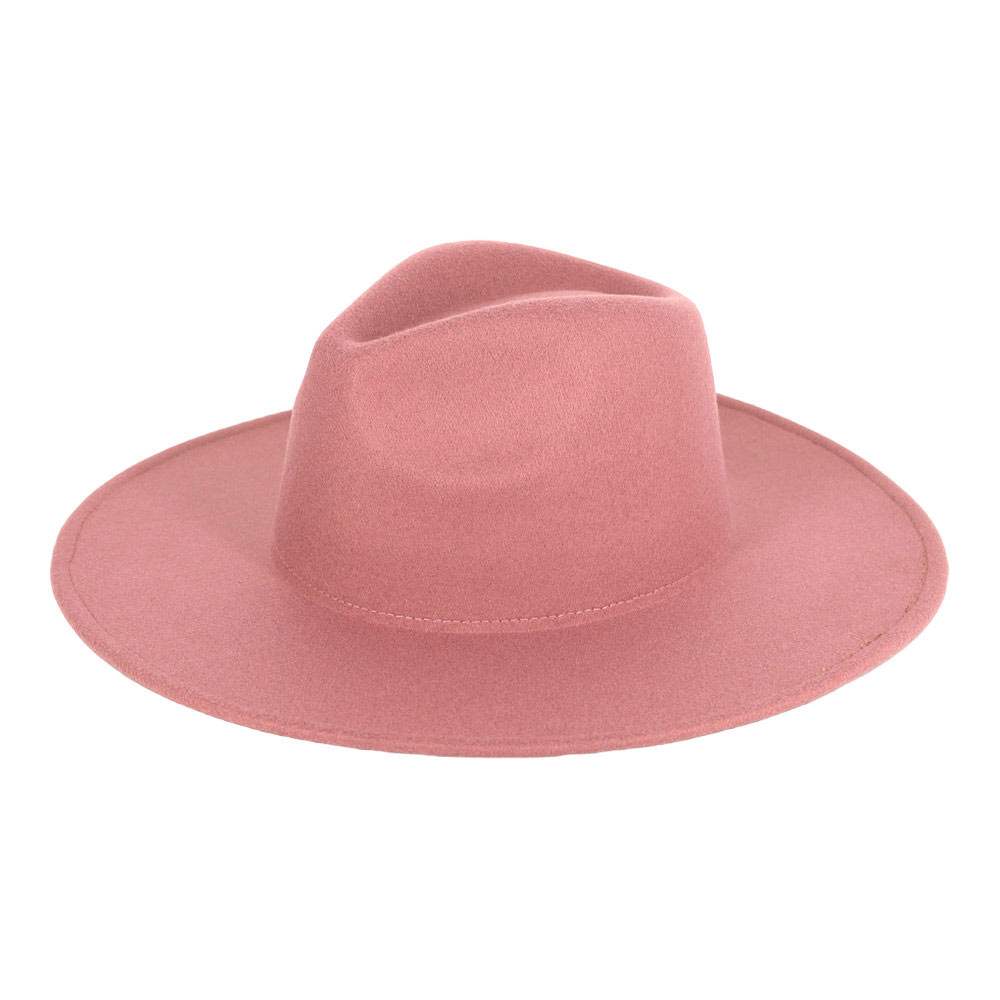 Solid Felt Fedora Panama Hat - Madeline Love - Flyclothing LLC