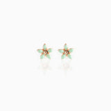 Floral Colorful Stud Earrings