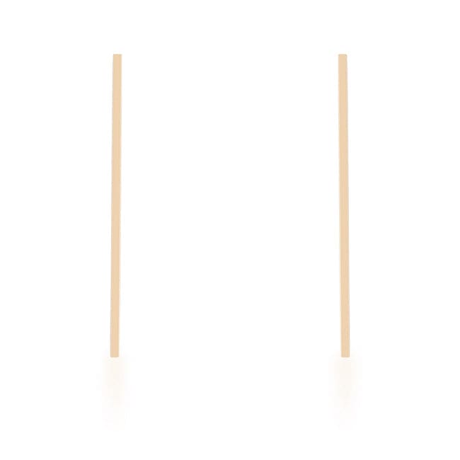 Carolee Gold Stainless Steel Line Drop Earrings - JGI