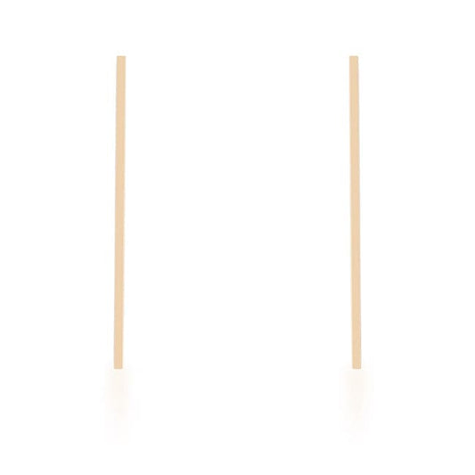 Carolee Gold Stainless Steel Line Drop Earrings - JGI