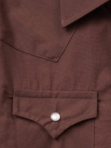 Boy's Ely Cattleman Short Sleeve Solid Brown Western Snap Shirt - Ely Cattleman - Flyclothing LLC