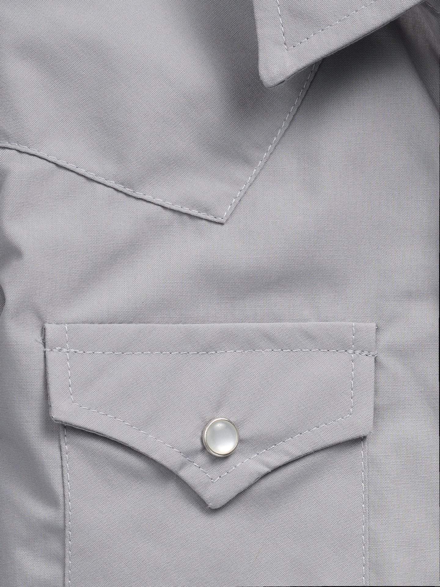 Boy's Ely Cattleman Long Sleeve Solid Gray Western Snap Shirt - Ely Cattleman - Flyclothing LLC