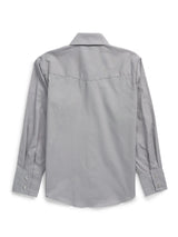 Boy's Ely Cattleman Long Sleeve Solid Gray Western Snap Shirt - Ely Cattleman - Flyclothing LLC