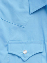 Boy's Ely Cattleman Long Sleeve Solid Light Blue Western Snap Shirt - Ely Cattleman - Flyclothing LLC