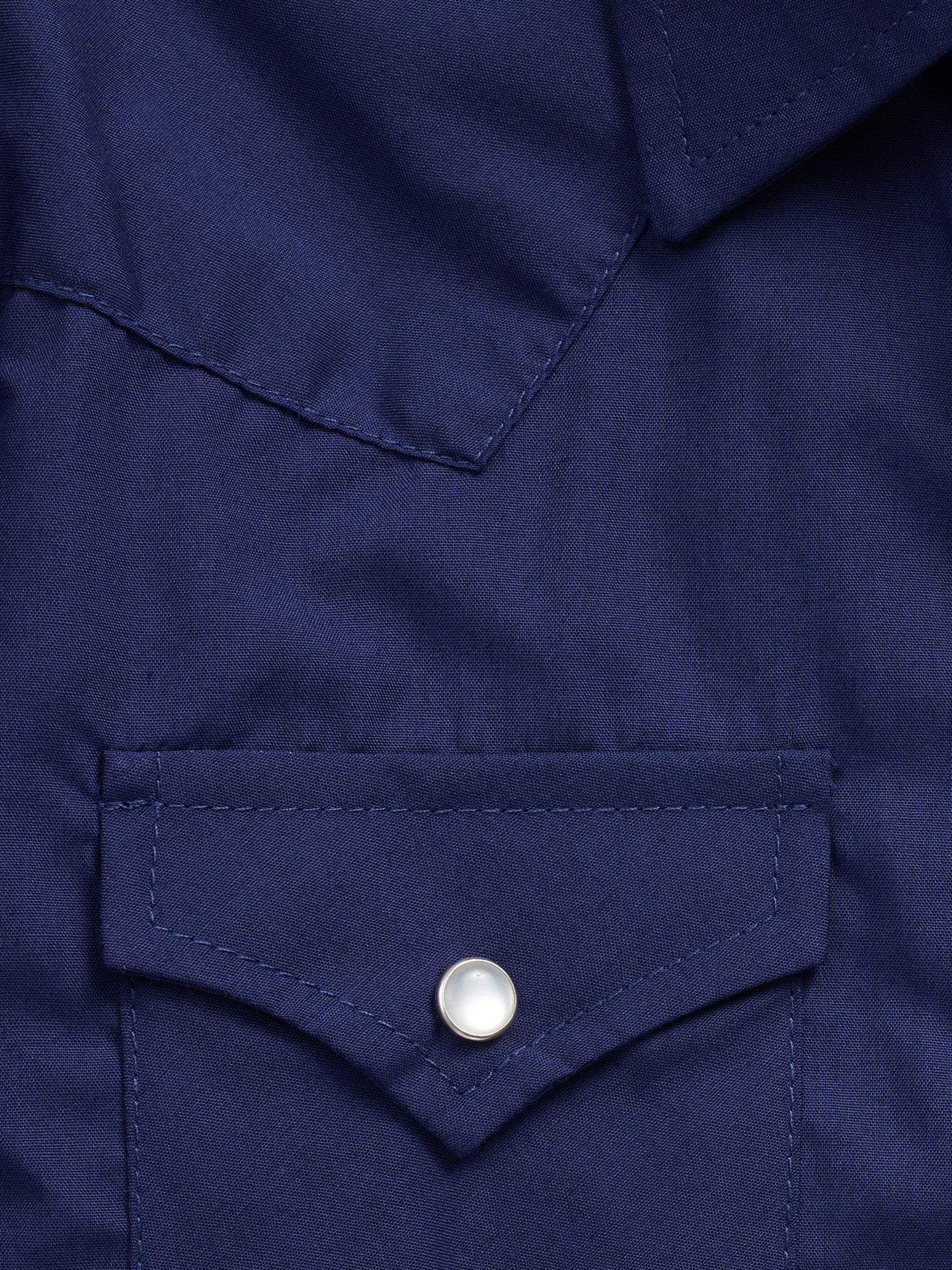 Boy's Ely Cattleman Long Sleeve Solid Navy Western Snap Shirt - Ely Cattleman - Flyclothing LLC