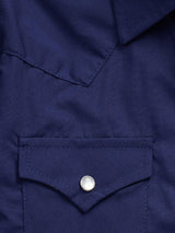 Boy's Ely Cattleman Long Sleeve Solid Navy Western Snap Shirt - Ely Cattleman - Flyclothing LLC