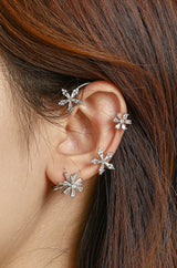 Spinning Flower Cuff Earring