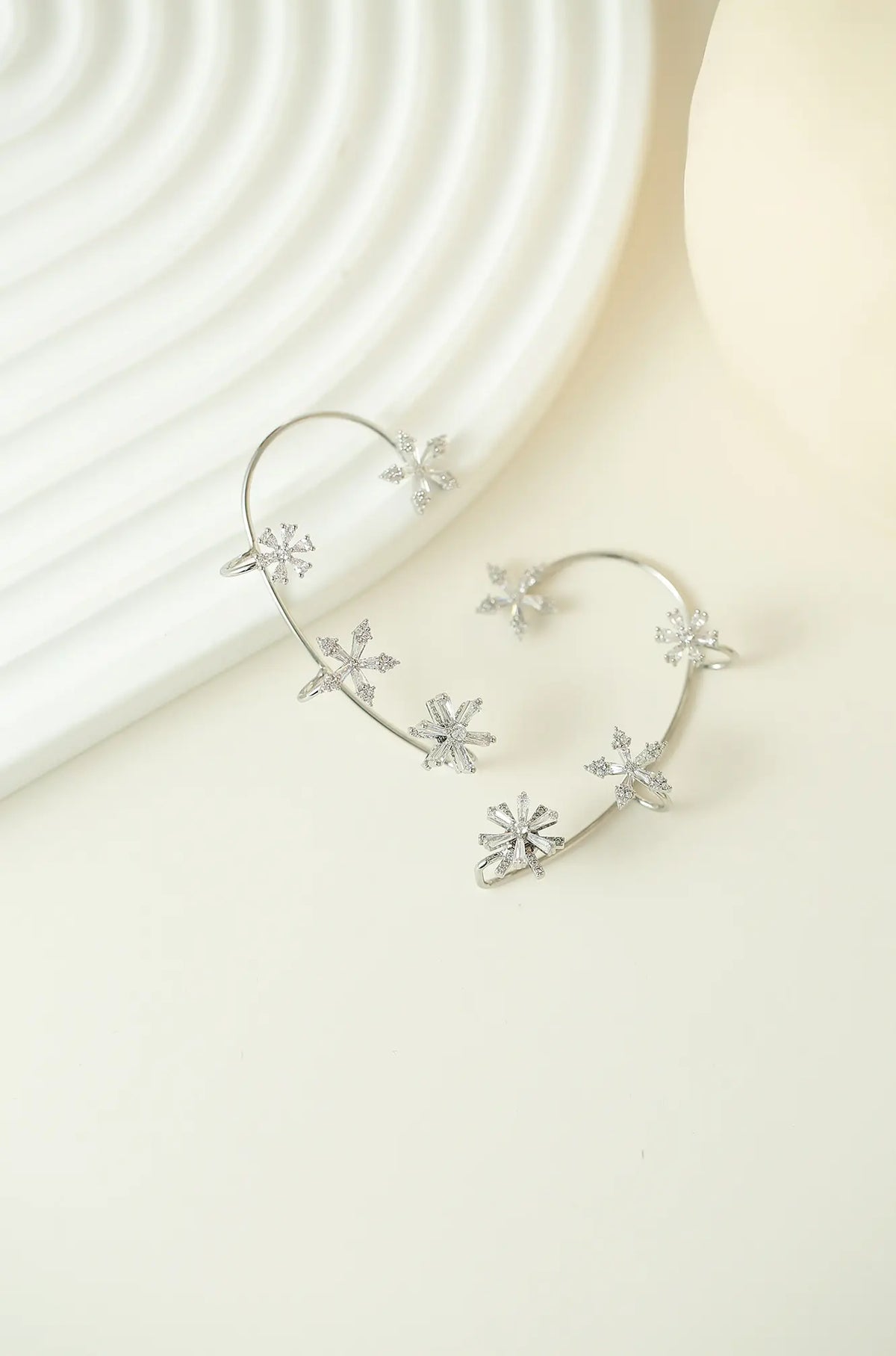 Spinning Flower Cuff Earring