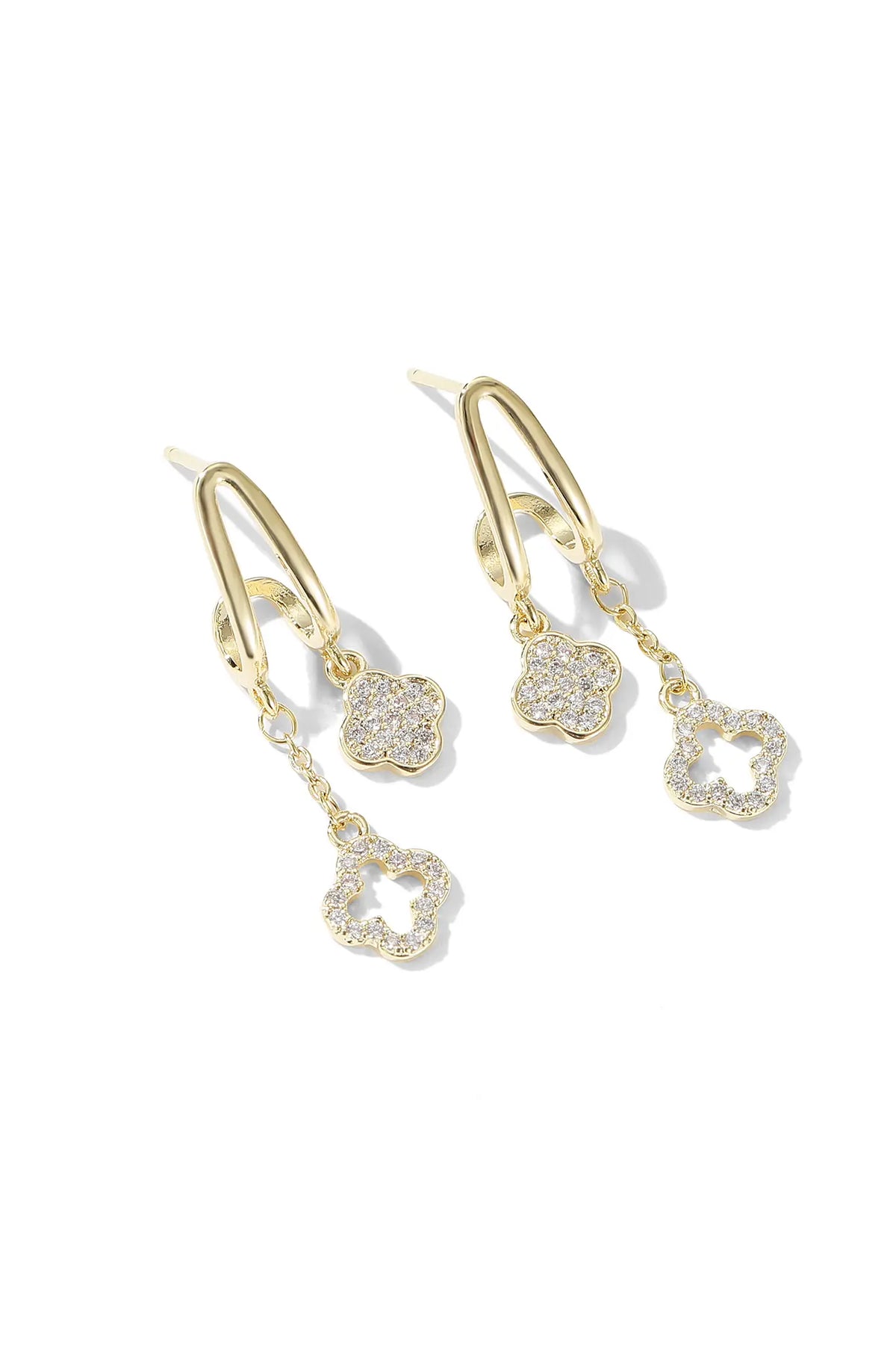 Four Leaf Clover Earrings - Wimsico - Flyclothing LLC