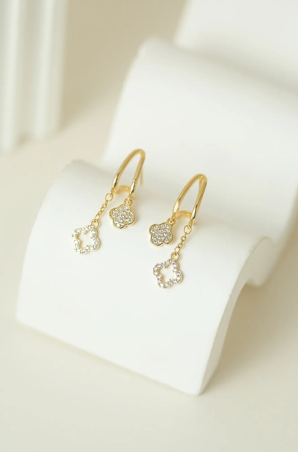 Four Leaf Clover Earrings - Wimsico - Flyclothing LLC