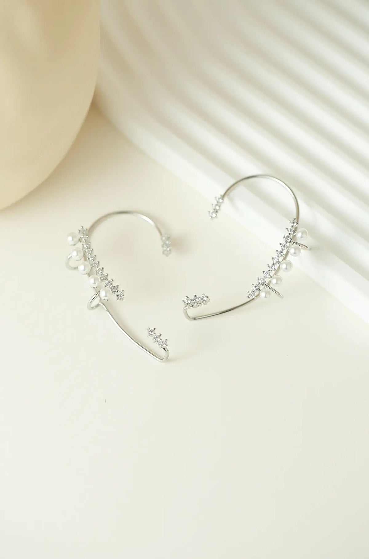 Pearl Clip Ear Cuff Earring