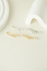 Crystal Ear Climber Earrings