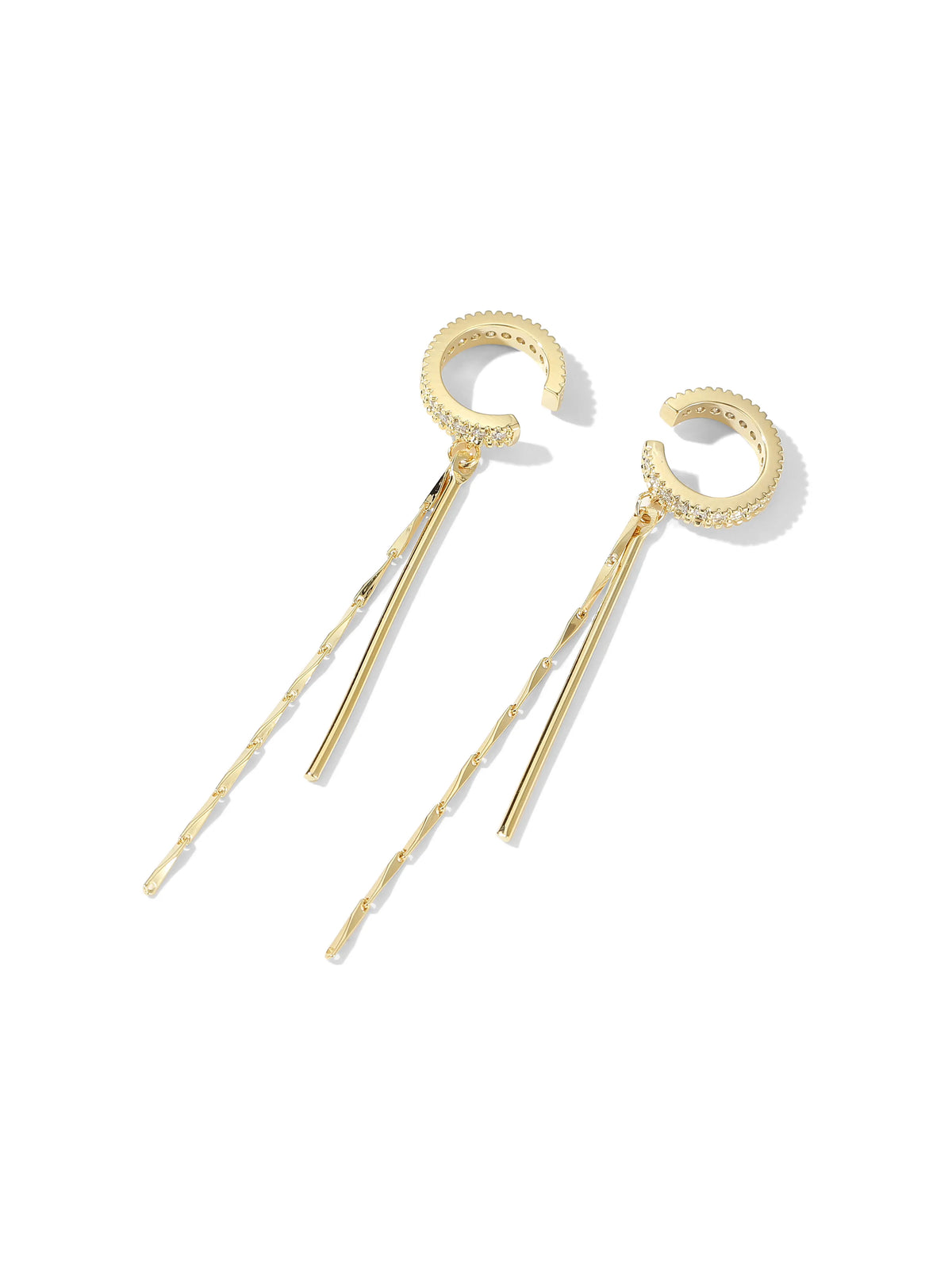 Ear Cuff Chain Earrings