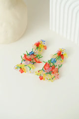 Y2K Inspired Trendy Beaded Flower Earrings - Wimsico - Flyclothing LLC