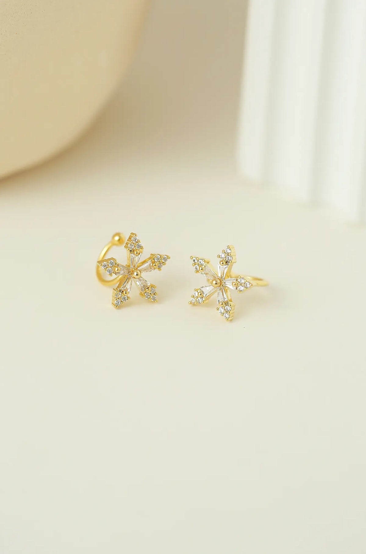 Flower Ear Clip Earrings